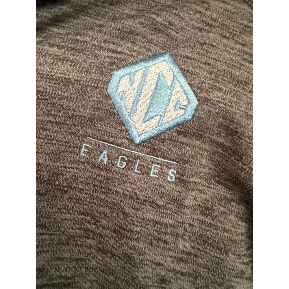 Nike Dri-FIT Mens Grey Heathered LCA Eagles Quarter Zip Pullover Size M - Picture 2 of 8